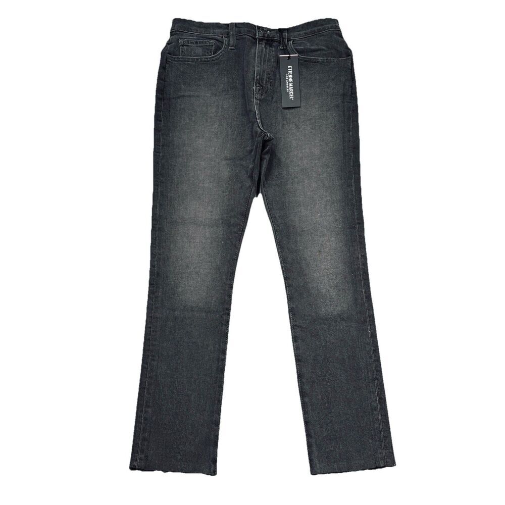 Etienne Marcel High Rise Slim Straight Ankle Jeans 28 (30x27) Gray Womens NWT